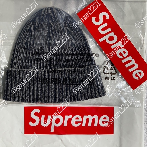 ๐HP๐๐ Supreme Bleached Rib Beanie SEALED! - Picture 6 of 8